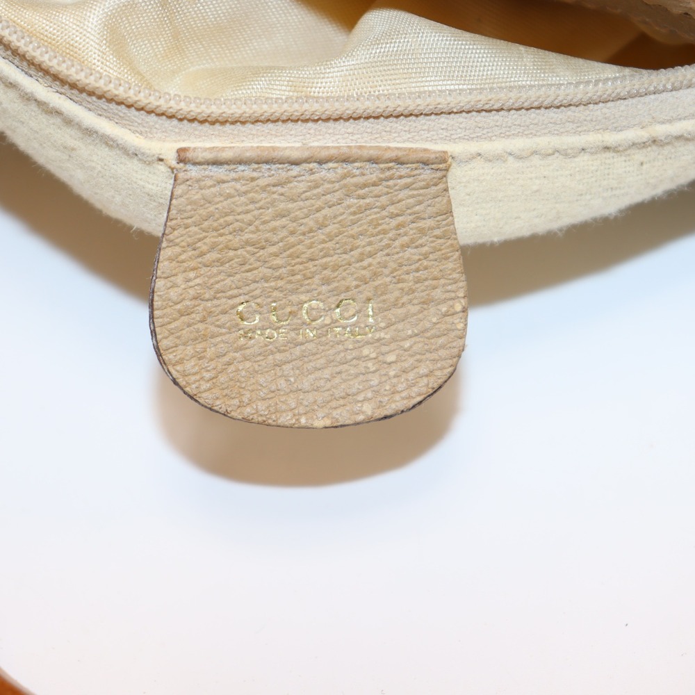 Vintage Gucci Diana Tote Large Tan Womens Bamboo Handle Suede Leather Bag - Picture 10 of 11